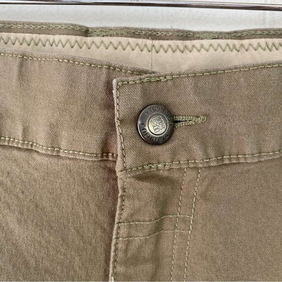 Columbia Pants Mens 34x26* Brown Zip Pocket Canvas Outdoor Cotton Work Carpenter - Picture 4 of 14